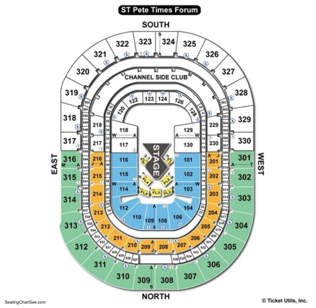 Amalie Arena Seating Chart Seating Charts & Tickets