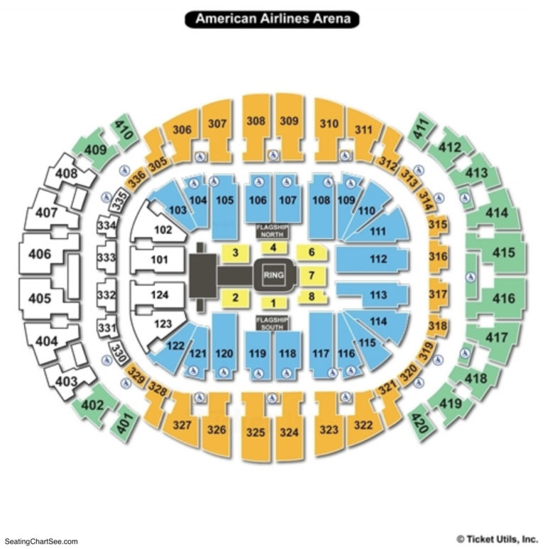 American Airlines Arena wwe Live Seating Chart Seating Charts & Tickets