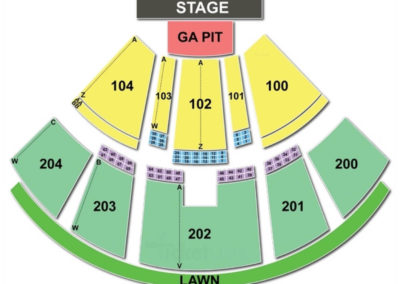 BB&T Pavilion Seating Chart Camden