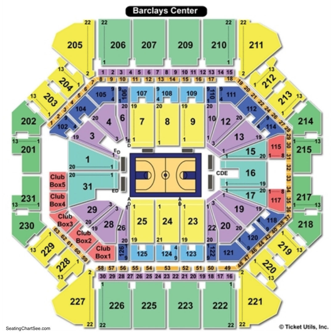 Barclays Center Seating Chart Seating Charts & Tickets