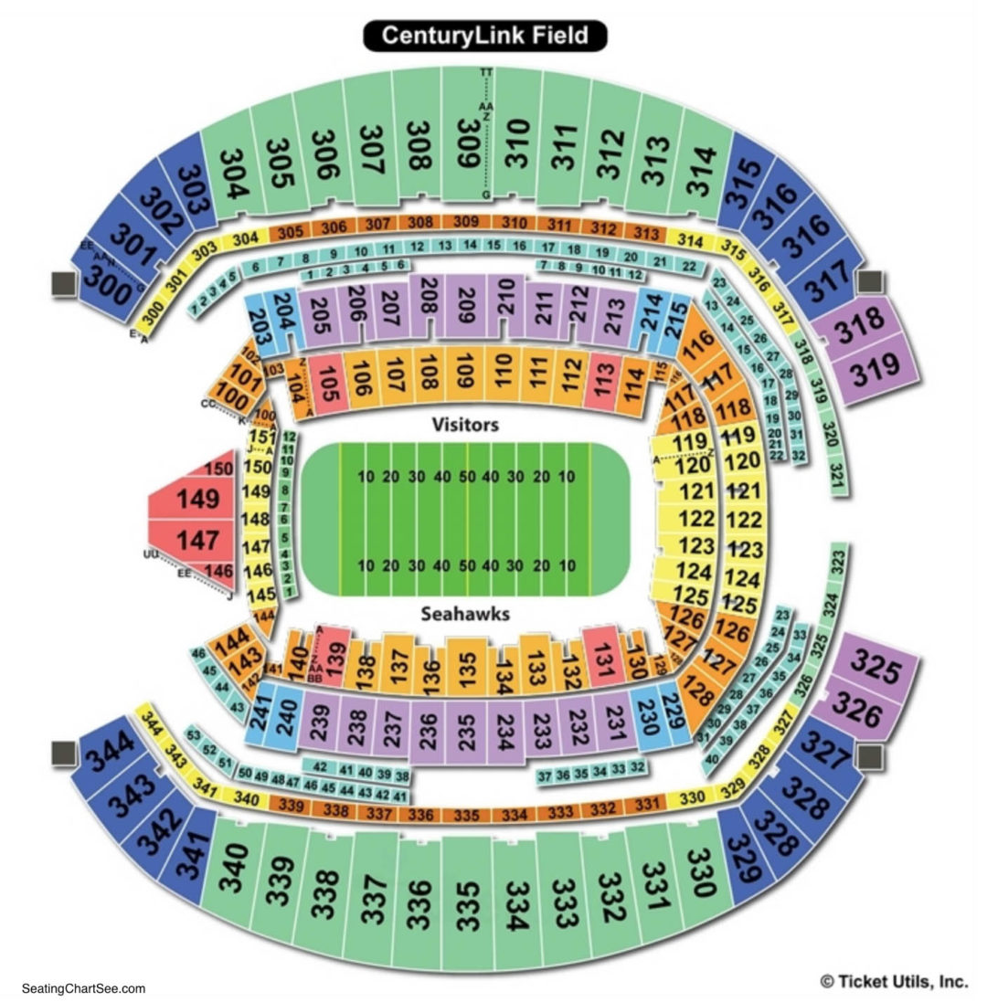 Centurylink Field Seating Chart Concert Awesome Home