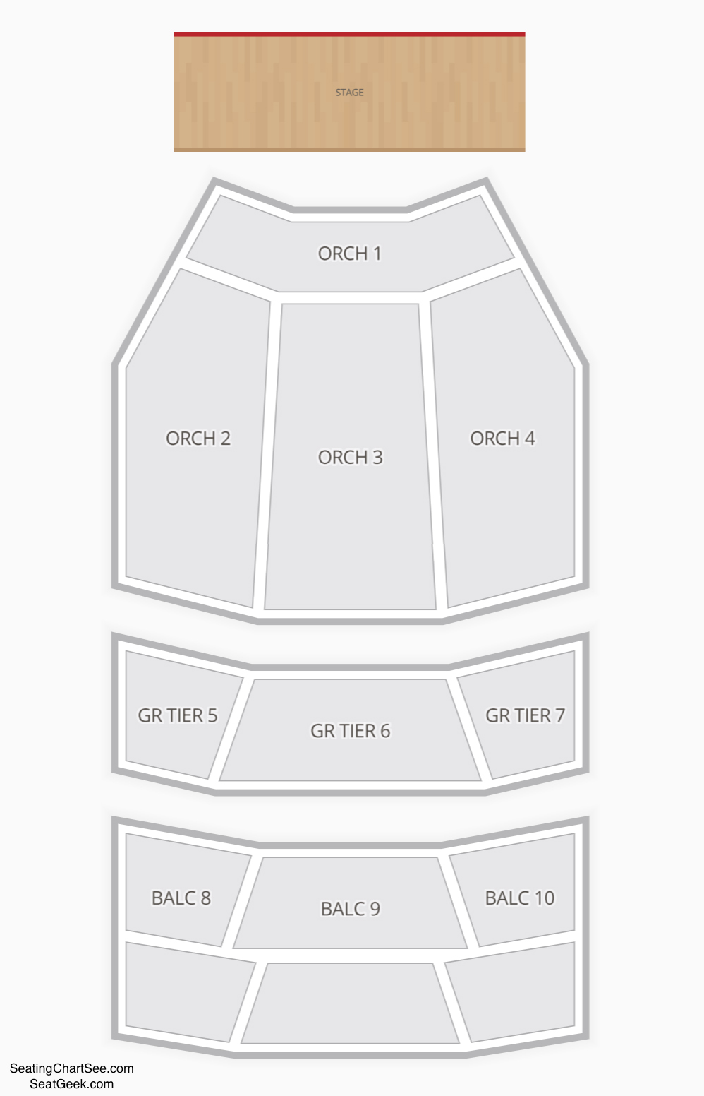 Durham Performing Arts Center (DPAC) Seating Chart Seating Charts