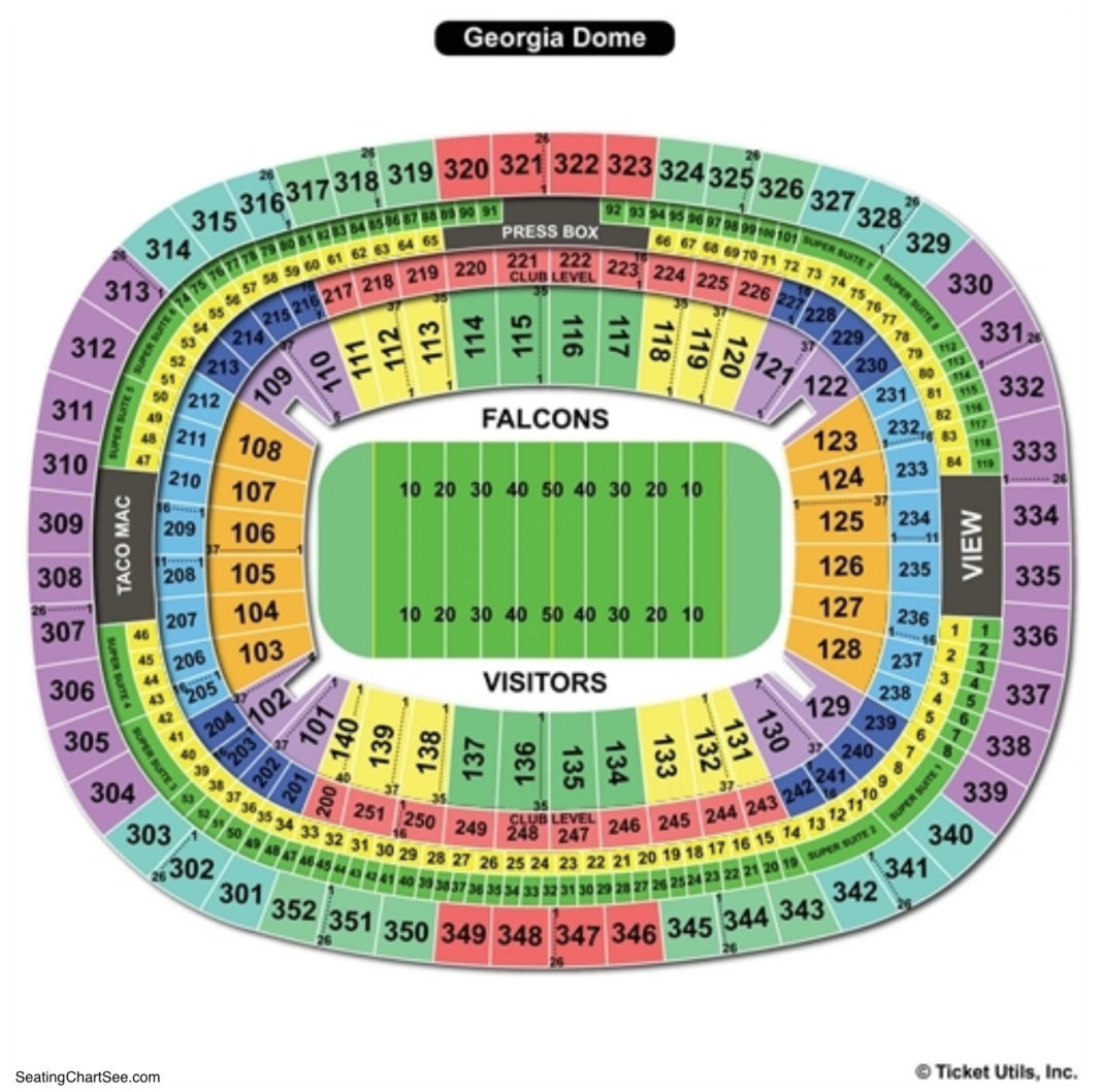 Georgia Dome Basketball Seating Chart | Seating Charts & Tickets