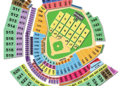 Great American Ball park Seating Chart Concert