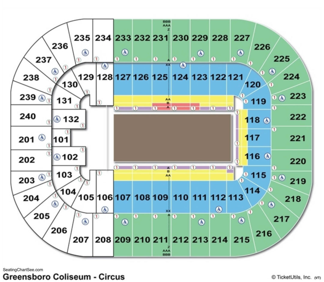 Greensboro Coliseum Seating Chart | Seating Charts & Tickets