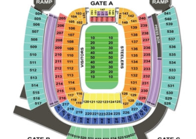 Heinz Field Seating Football Chart