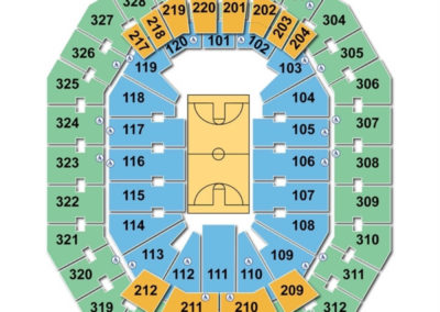 KFC Yum! Center Basketball Seating Chart