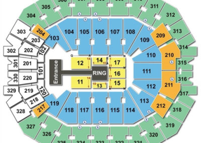 KFC Yum! Center WWE Seating Chart