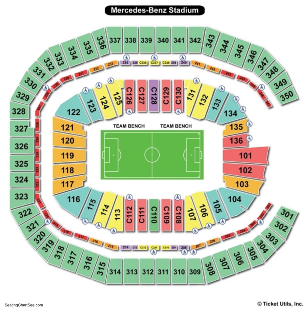 Mercedes Benz Stadium Atlanta Seating Chart Concert | Awesome Home