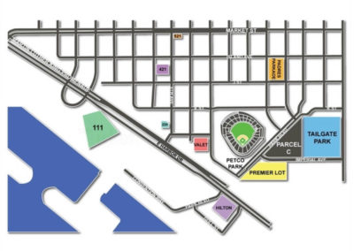 PETCO Park Parking Lots