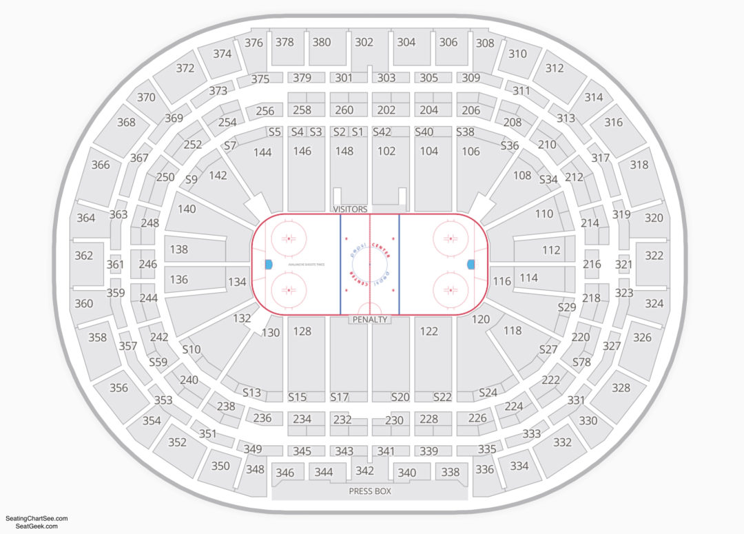 Pepsi Center Seating Chart Seating Charts & Tickets