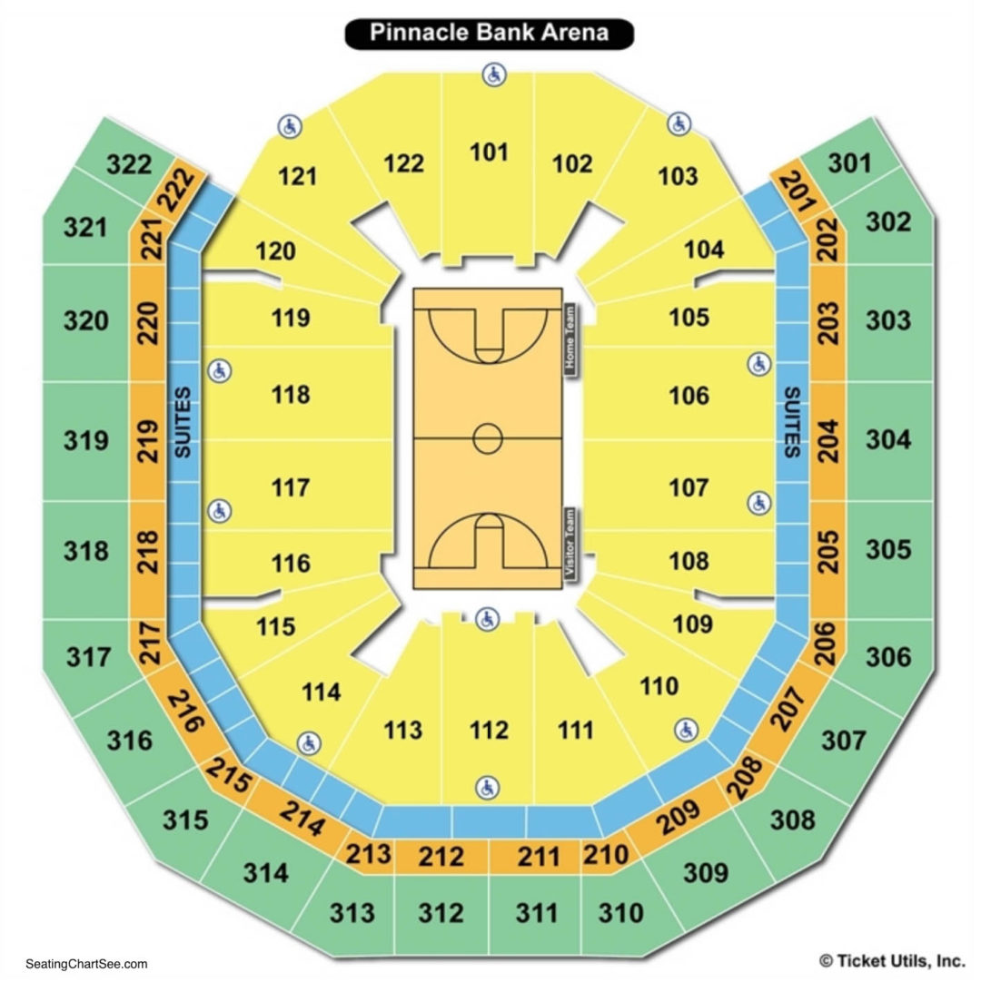 Pinnacle Bank Seating Chart With Seat Numbers