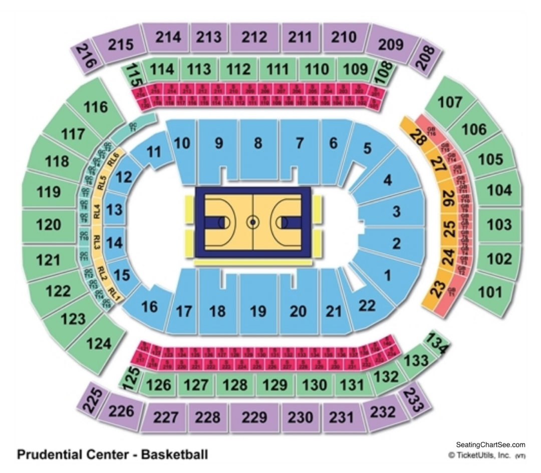 Prudential Center Seating Chart | Seating Charts & Tickets