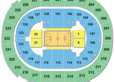 SAP Center Basketball Seating Chart