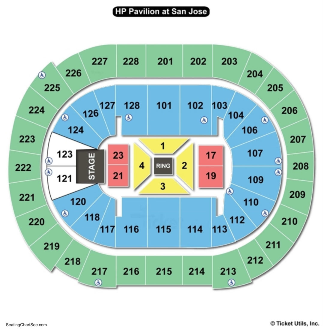 SAP Center Seating Chart Seating Charts & Tickets