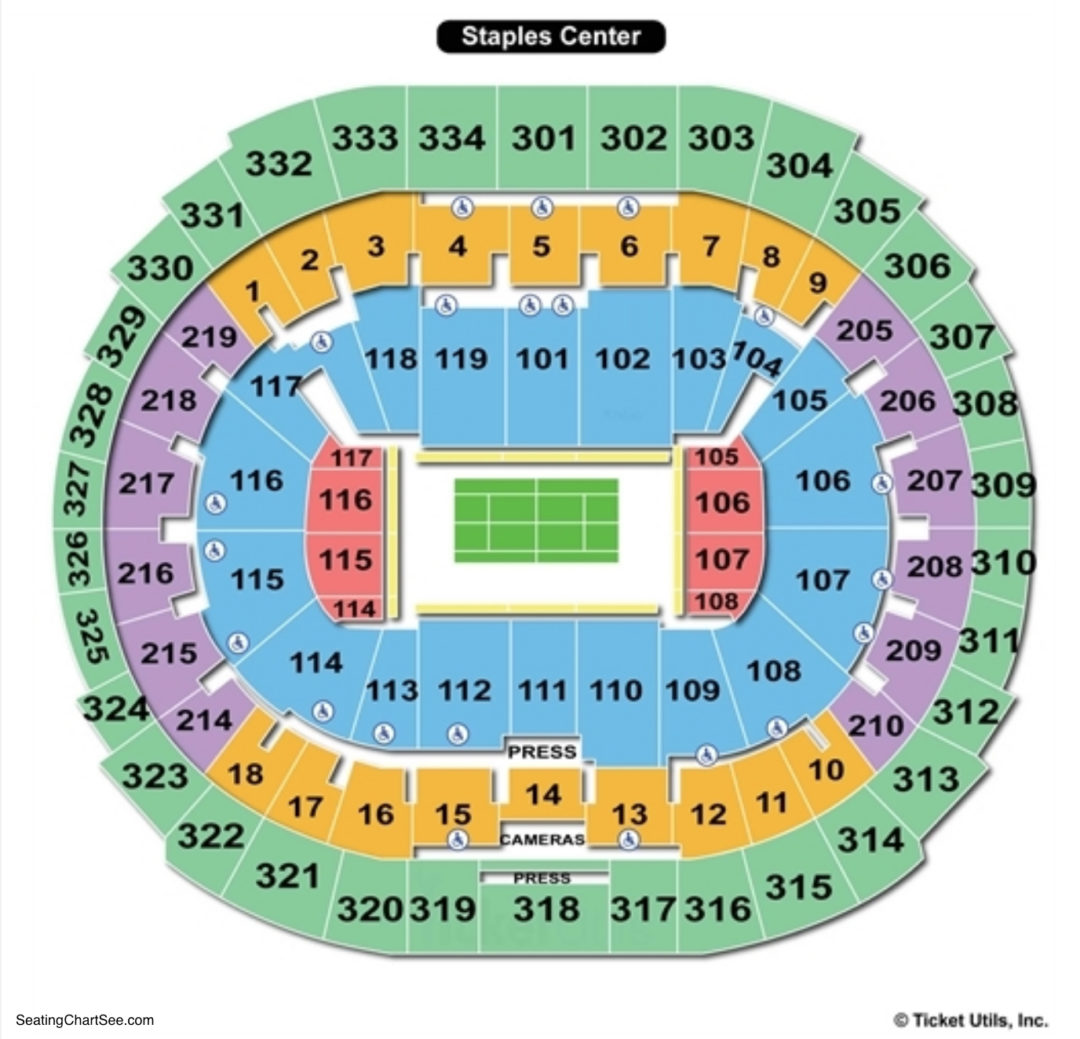 Staples Center Concert Seating Chart