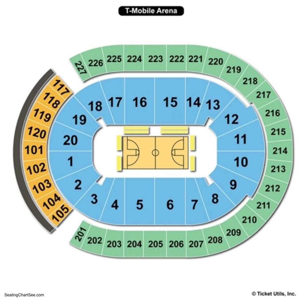 Golden Knights Seating Map