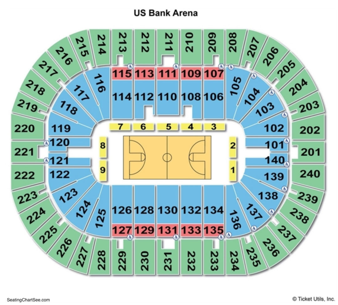 Us Bank Arena Seating Chart Cincinnati Oh | Cabinets Matttroy