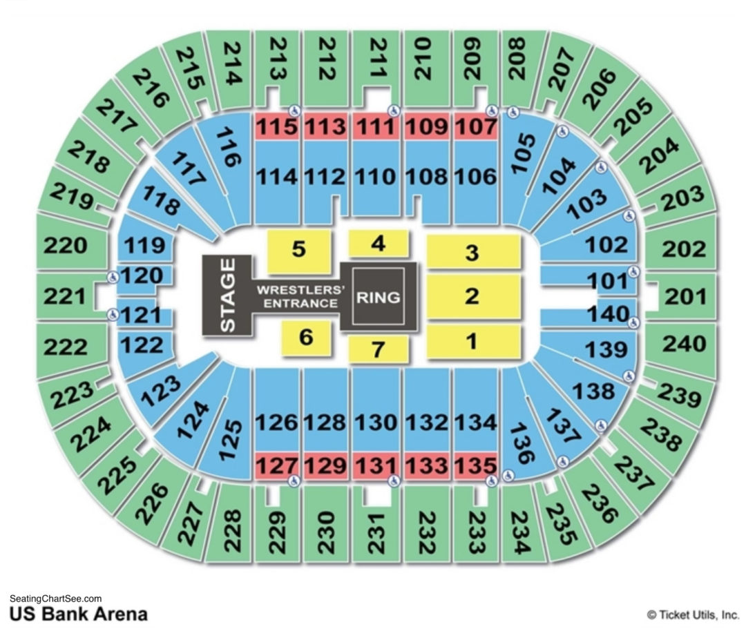US Bank Arena Seating Chart | Seating Charts & Tickets
