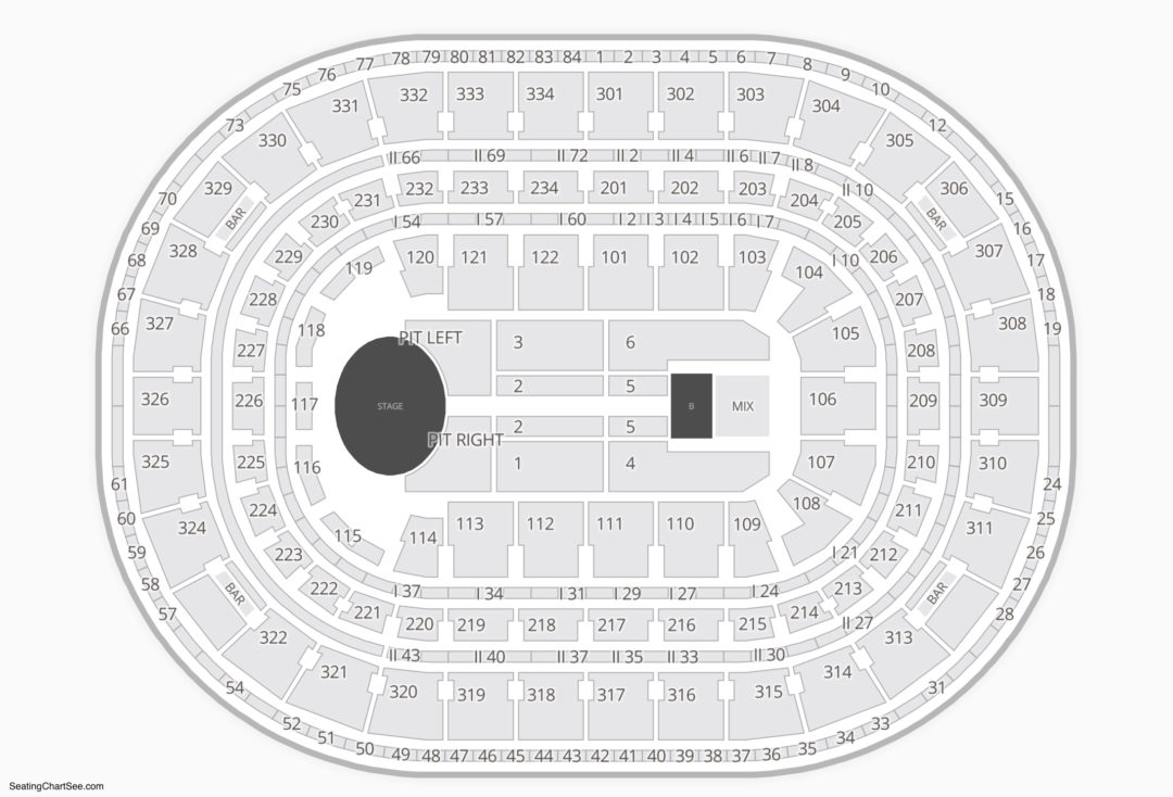 United Center Detailed Seating Chart