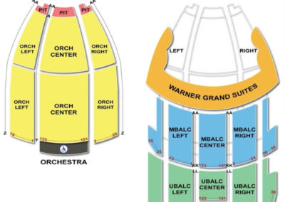 Warner Theatre Washington DC. Seating Chart