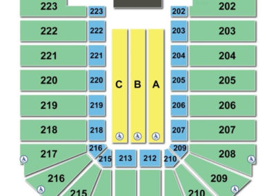 Wright State University Nutter Center Concert Seating Chart
