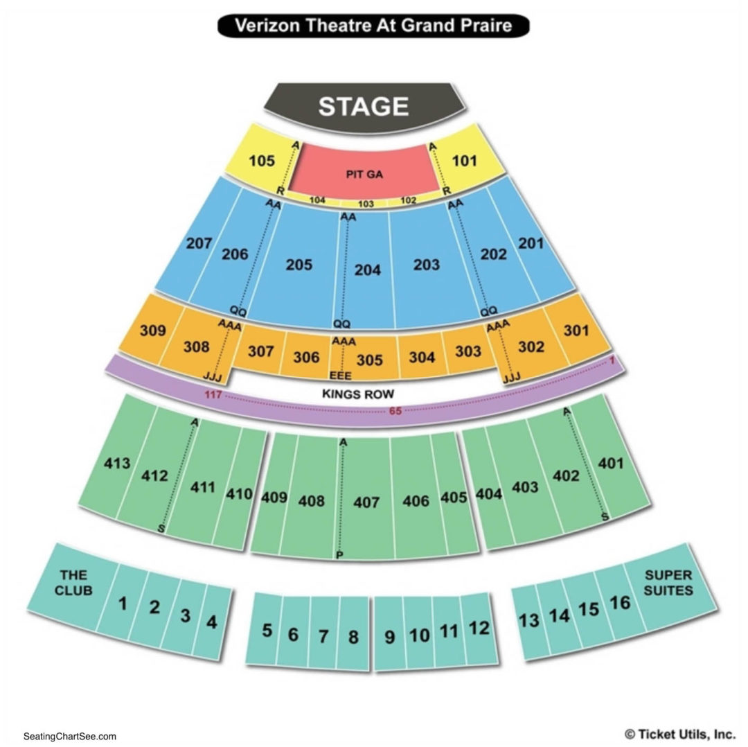 Verizon Theatre at Grand Prairie Seating Chart Seating Charts & Tickets