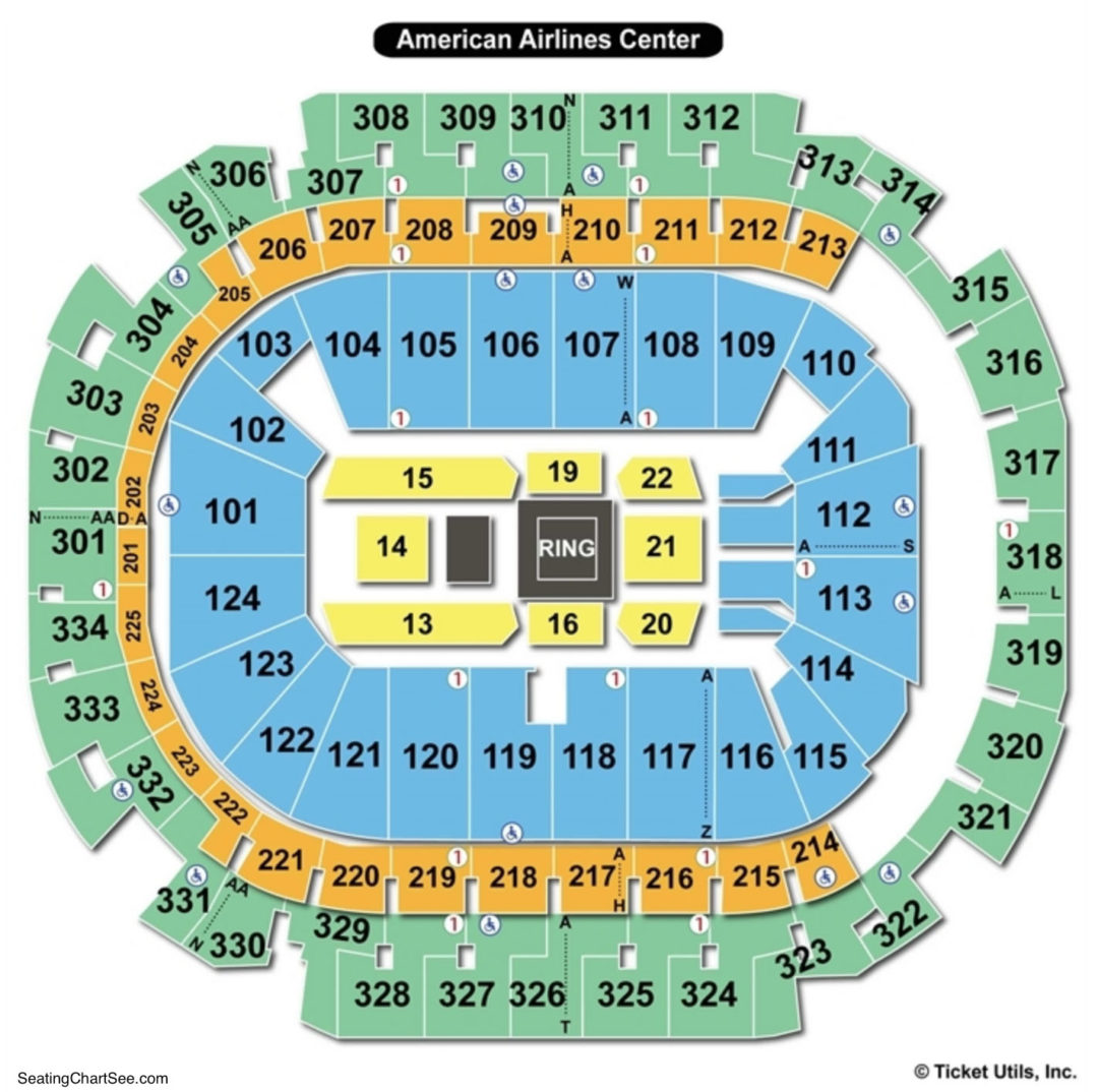 American Airlines Center Seating Chart Seating Charts & Tickets