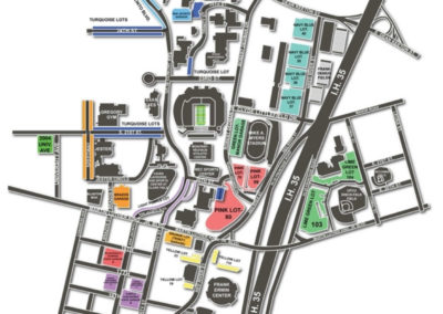 Darrell K Royal Texas Memorial Stadium Parking Lots