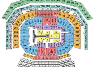 seating stadium chart levi wrestlemania levis