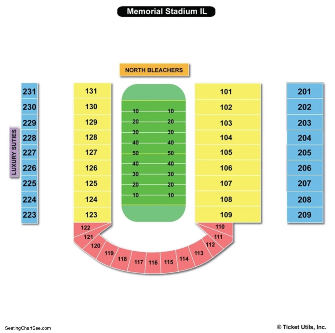 University Of Illinois Memorial Stadium Seating Chart