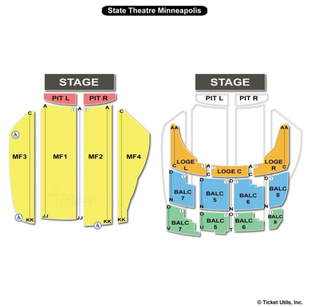 State Theatre Minneapolis Seating Chart Seating Charts & Tickets