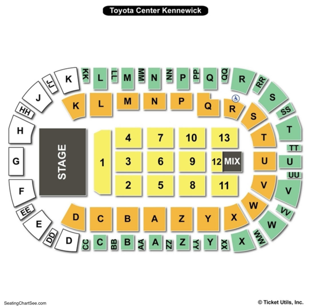 Toyota Center Kennewick Seating Chart Seating Charts & Tickets