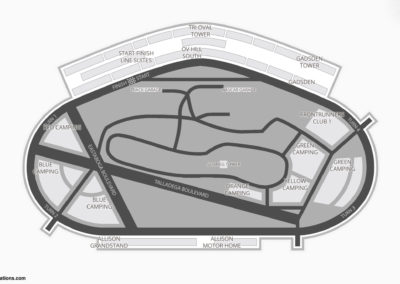 Alabama International Motor Speedway Seating Chart (AIMS)