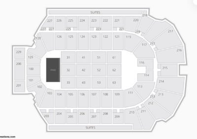 Blue Cross Arena Seating Chart Concert