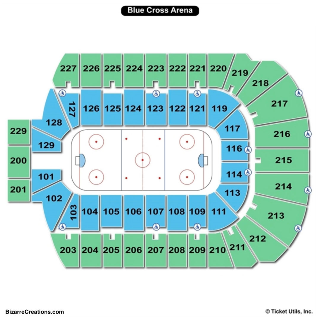 Blue Cross Arena Seating Chart Seating Charts & Tickets