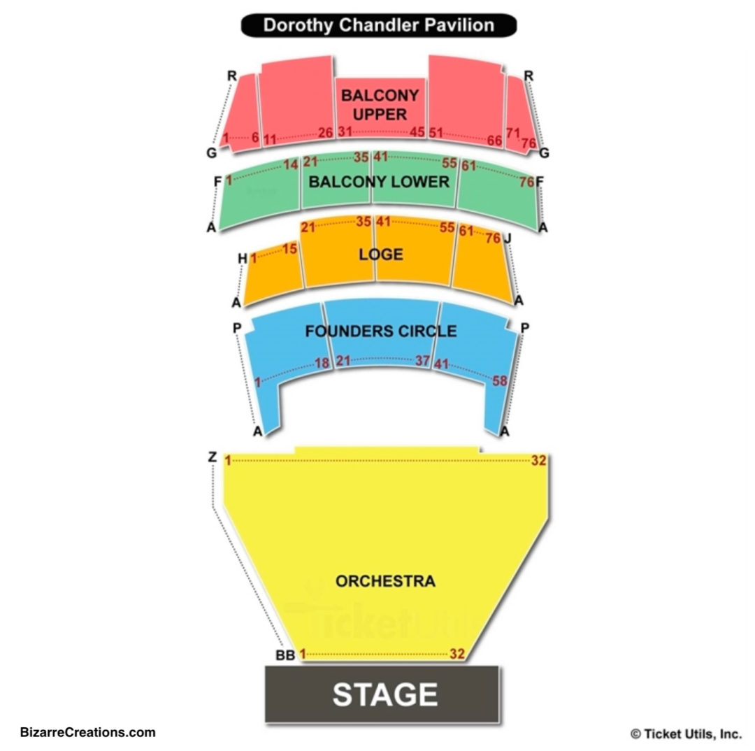 Dorothy Chandler Pavilion Seating Chart Seating Charts & Tickets