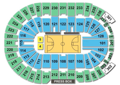 Dunkin' Donuts Center Seating Chart Basketball