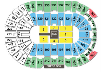 Dunkin' Donuts Center Wrestling Seating Chart