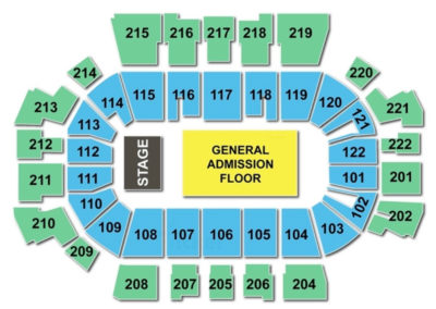 Family Arena Seating Chart Concert