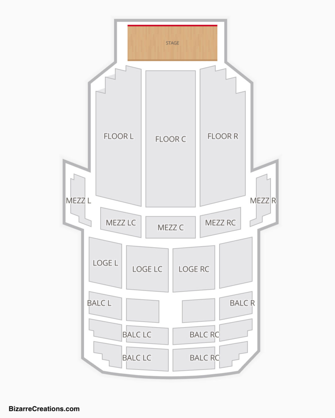 The Fisher Center Seating Chart