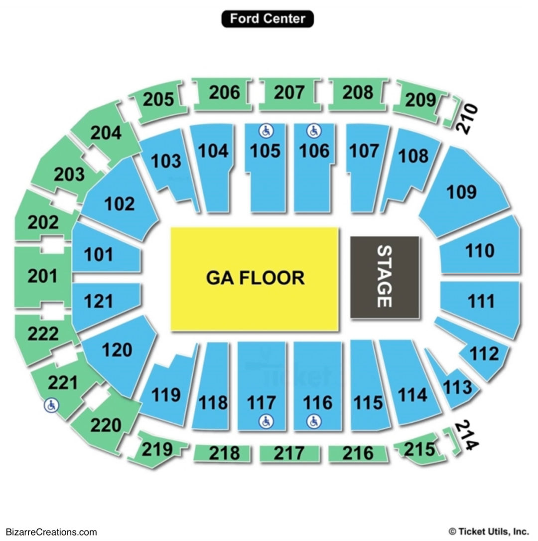 Ford Center Seating Chart Seating Charts & Tickets