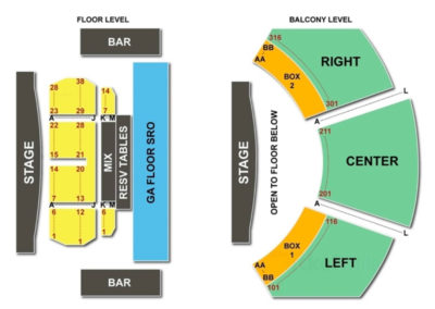 House of Blues Dallas Seating Chart