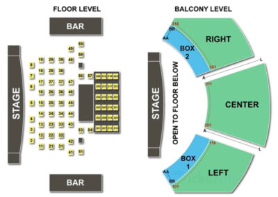 House of Blues Seating Chart - Dallas