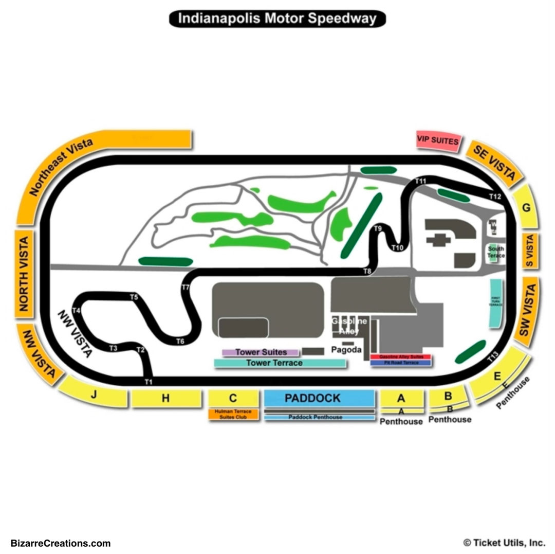 Indianapolis Motor Speedway Seating Chart | Seating Charts & Tickets