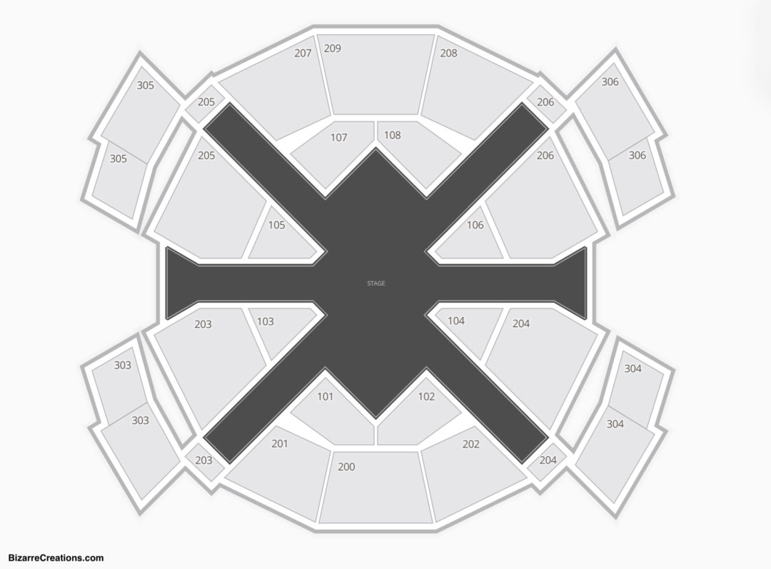 Beatles Love Mirage Seating Chart