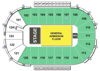 Santander Arena Seating Chart Concert