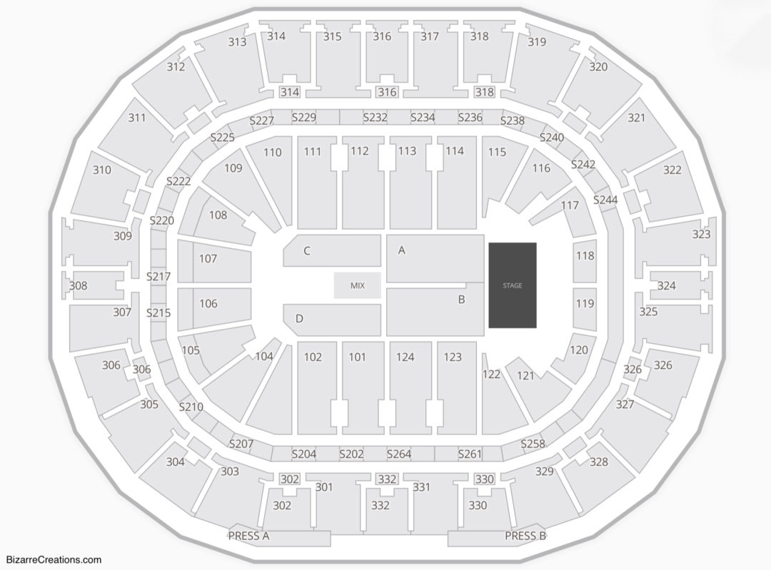 Smoothie King Center Seating Charts 