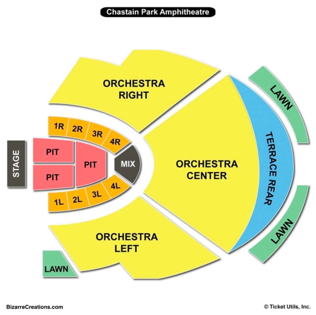 Chastain Park Amphitheatre Seating Chart Seating Charts & Tickets
