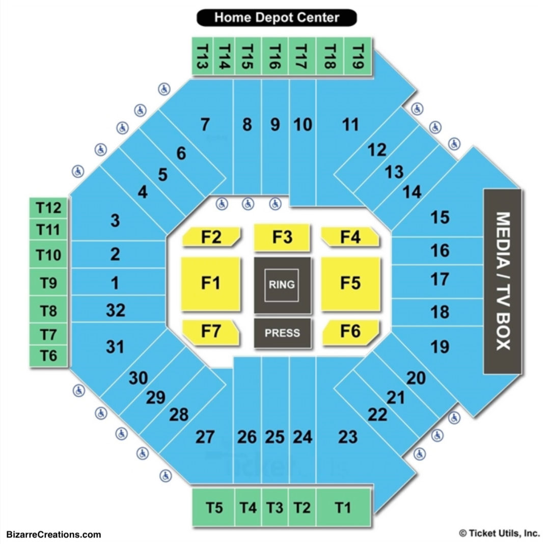 StubHub Center Seating Chart Boxing Seating Charts & Tickets